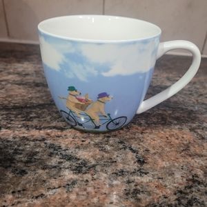 Pimpernel Portmeirion Group Pedaling Poodles Dogs Bicycle tea coffee mug cup